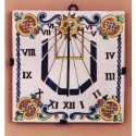 Reloj de sol en cerámica clásica y rústica. córdoba. modelo reina isabel 