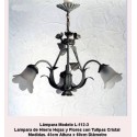 Lampadari classici in ferro battuto. L-112/3