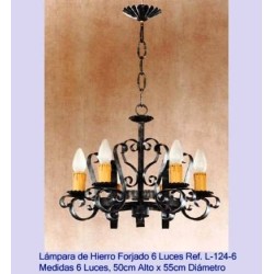 Rustic wrought iron lamps. Elizabethan