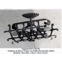 Rustic wrought iron lamps. decoration