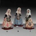 Alicante porcelain figures blanket, with stand, limited edition