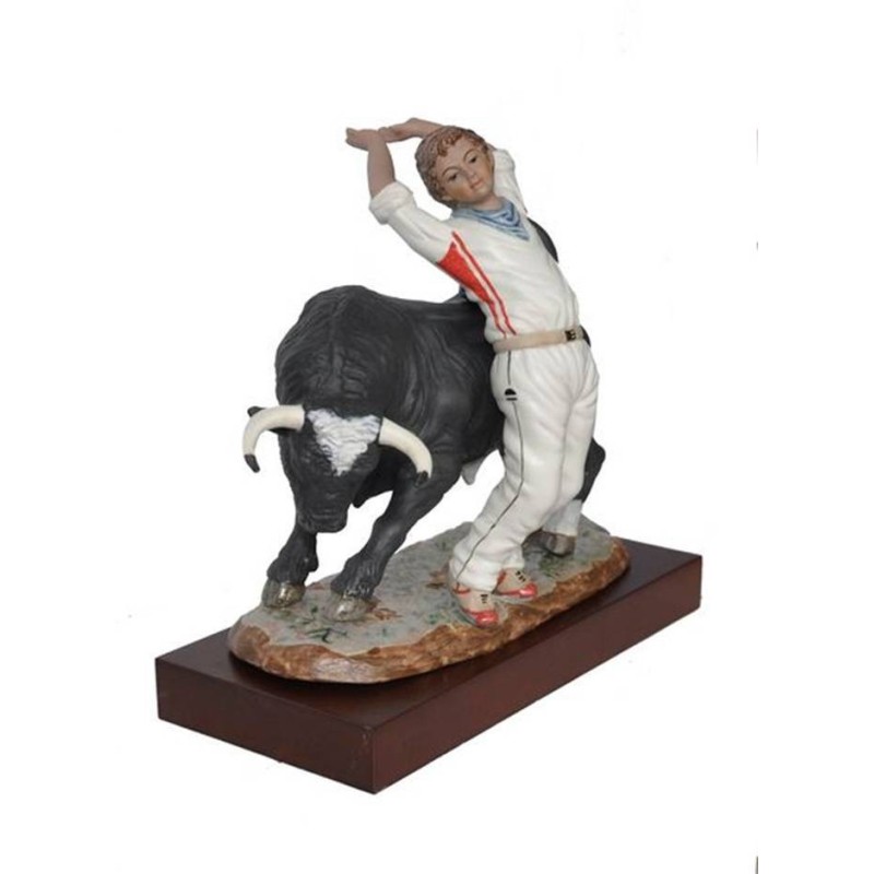 Estatuetas de porcelana um touro, com aparador stand série limitada branco