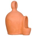 sprue feeder ceramic jug, earthenware pitcher with spout and handle