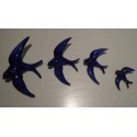 Andorinhas de cerâmicas artesanais. azul. Compro. porto