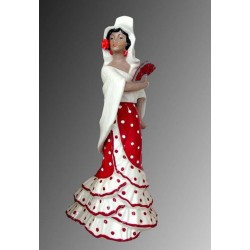 Figuras de porcelana. bailarina. mantilla y castañuelas. flamenco. serie limitada. sevilla