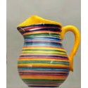handmade ceramic jug buy london, with stripes. buy. london