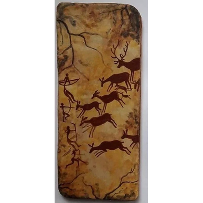 Cave painting. tiled prehistory hunt. buy and sell. london. handmade