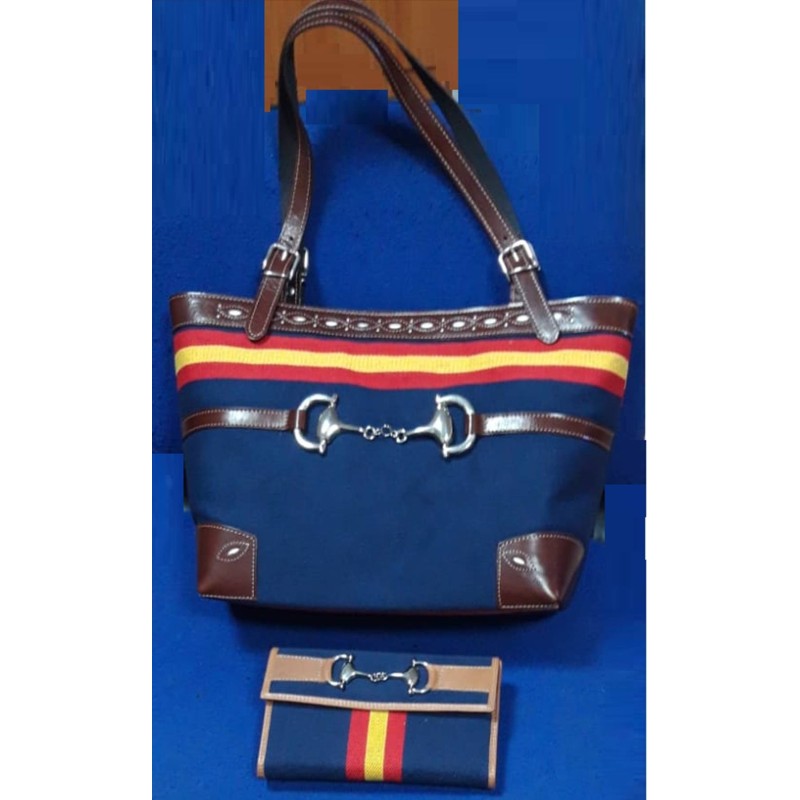 Handbag and purse with flag of Spain. handmade. souvenir. gift. exclusive series